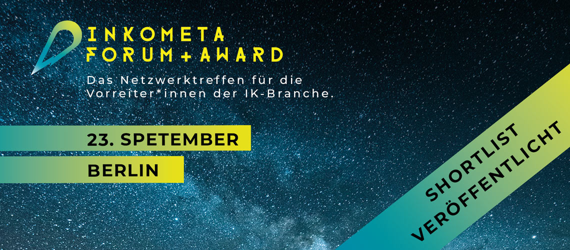 INKOMETA 2021 – Shortlist steht fest - SCM